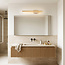 Badkamer wandlamp Lima met geïntegreerde LED en travertin (natuursteen) - goud