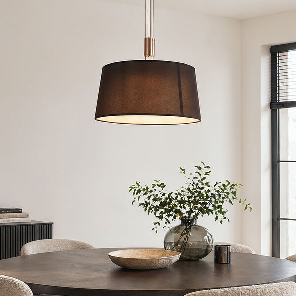 Moderne hanglamp Hazel met 3-staps dimbare LEDs - gesatineerd nikkel