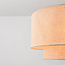 Hanglamp Cavallo 2-laags met linnen kap - gebroken wit