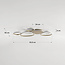 Design plafondlamp Zinara met geïntegreerde LED, 3-staps dimbaar - zandbeige
