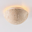 Plafondlamp Tavro met instelbaar licht en travertin (natuursteen)