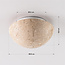 Plafondlamp Tavro met instelbaar licht en travertin (natuursteen)