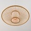 Bamboe hanglamp Levra met linnen diffuser - naturel