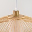 Bamboe hanglamp Levra met linnen diffuser - naturel