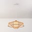 Bamboe hanglamp Olira met diffuser - naturel