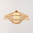 Bamboe hanglamp Olira met diffuser in naturel