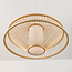 Bamboe hanglamp Olira met diffuser in naturel