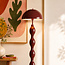 Design vloerlamp Mura burgundy (donkerrood) van metaal