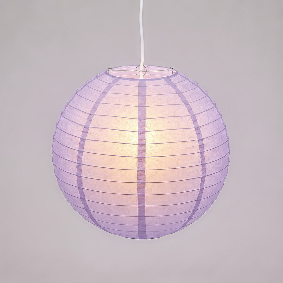 Paarse nylon lampion voor buiten