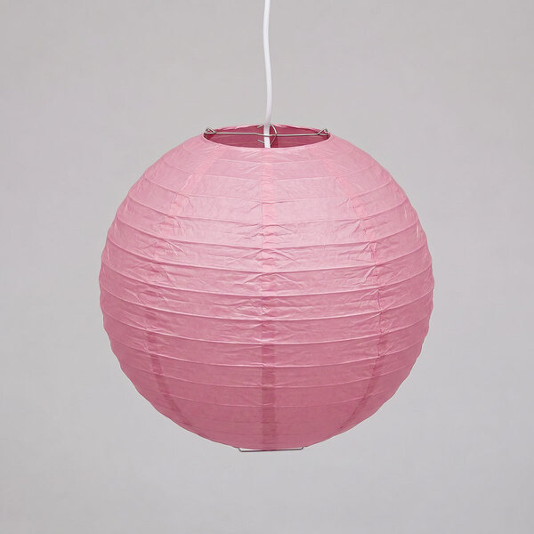 Roze nylon lampion voor buiten