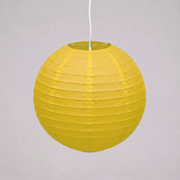 Gele nylon lampion voor buiten