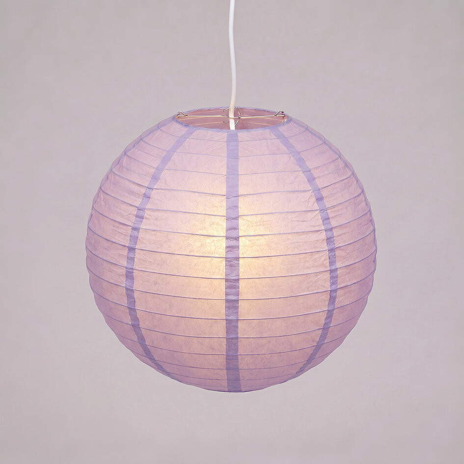 Lichtpaarse nylon lampion voor buiten