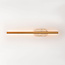 Badkamer wandlamp Lima met geïntegreerde LED en travertin (natuursteen) - goud