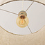 Linnen hanglamp Calero in gebroken wit