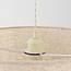 Linnen hanglamp Cavallo 2-laags in gebroken wit