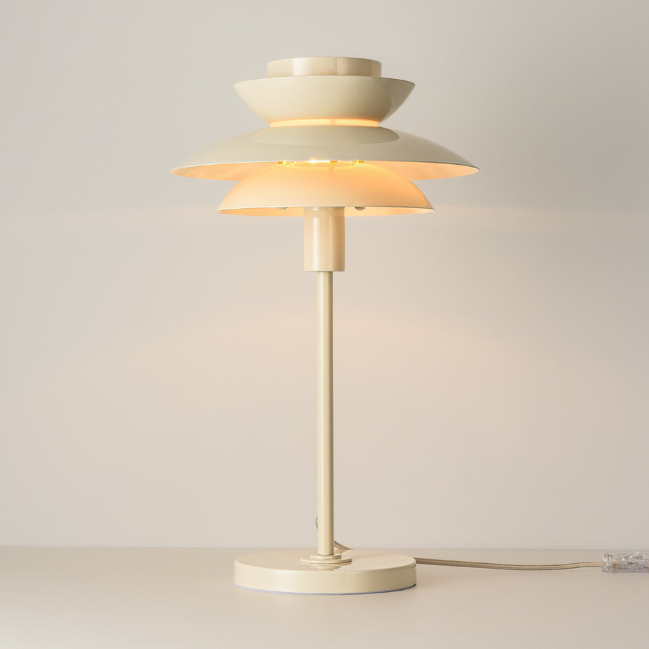 Tafellamp Auryn - glanzend beige