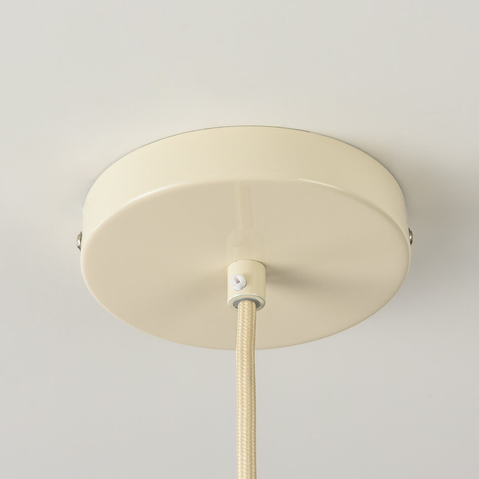 Hanglamp Alvra in glanzend beige