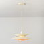 Hanglamp Alvra in glanzend beige