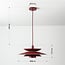 Hanglamp Alvra -  matte bordeaux rood