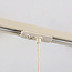 Beige tube hanglamp Simon voor 1-fase railverlichting
