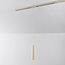 Beige tube hanglamp Simon voor 1-fase railverlichting
