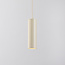 Beige tube hanglamp Simon voor 1-fase railverlichting