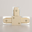 T-Koppelstuk voor 1-fase rail - beige