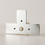 T-Koppelstuk voor 1-fase rail - beige