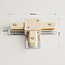 T-Koppelstuk voor 1-fase rail - beige