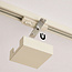 Vierkante plafondkap voor 1-fase railverlichting - beige