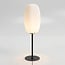Tafellamp Kalisto - zwart met wit glas