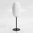 Tafellamp Kalisto - zwart met wit glas
