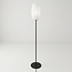 Staande lamp met wit glas - Karsten