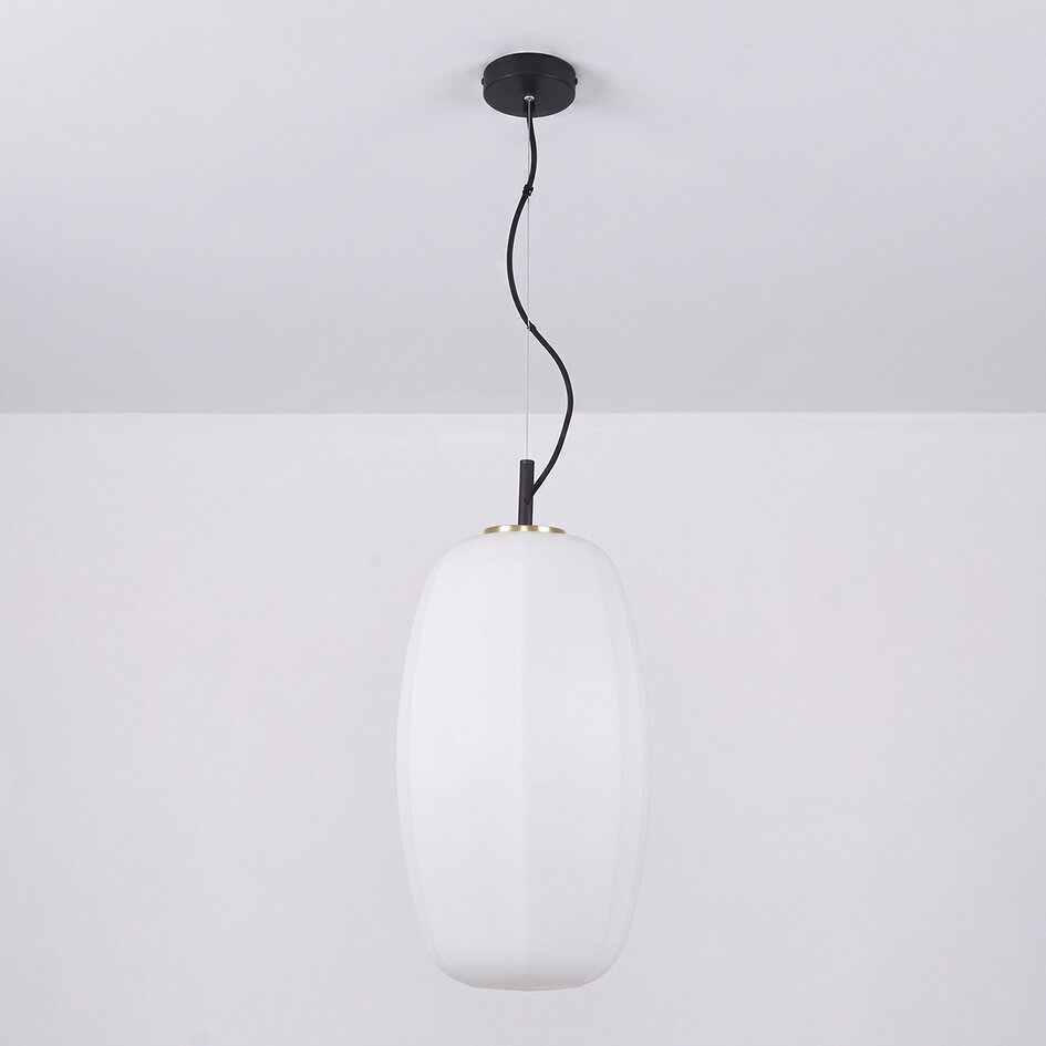 Hanglamp met wit glas - Kostas