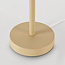 Tafellamp Tessera beige met vier glazen bollen in amber en smoke
