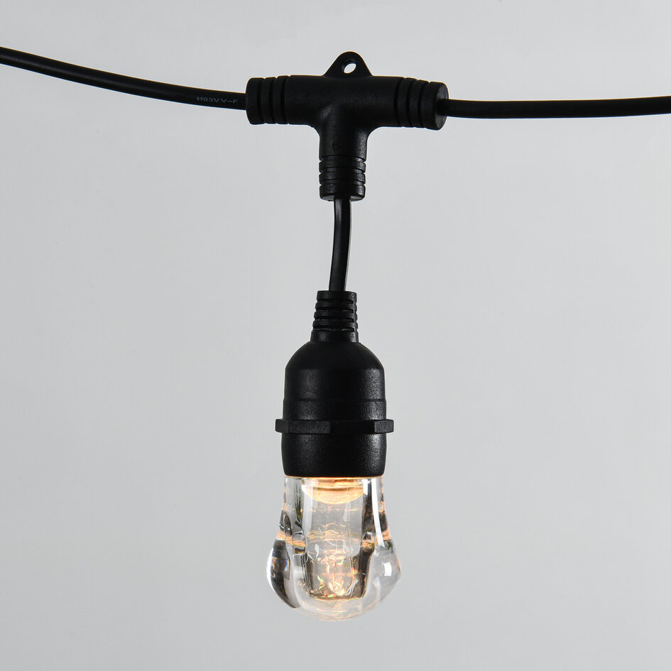 RGB prikkabel met 15 hangende fittingen - 15 meter