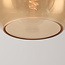 Hanglamp Loiza 3-lichts in smoke, amber en cognac glas