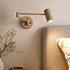 Verstelbare wandlamp Revah - beige