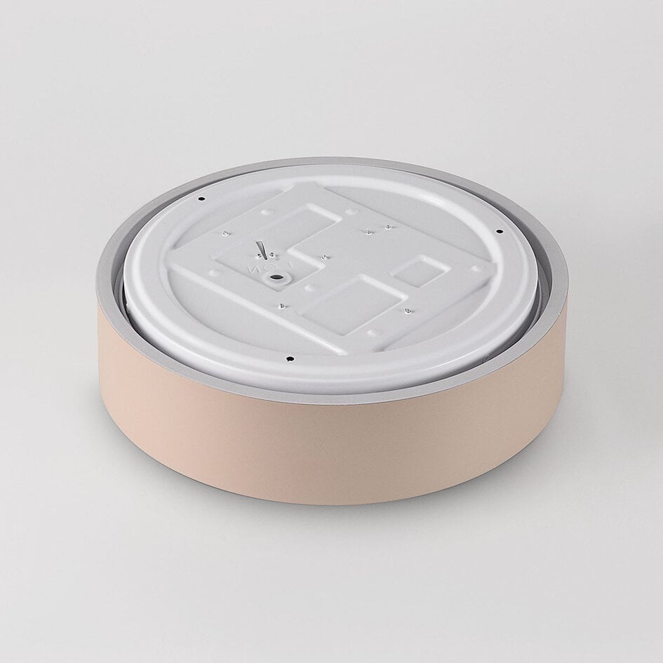 Plafondlamp Nardia met geïntegreerde LED en 3-staps dimbaar Ø29 cm - beige met houtaccent