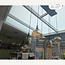 Zwarte hanglamp Loic met amber glas, 6-lichts