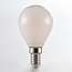E14 dimbare LED lamp met melkwit glas 4,5W 2700K
