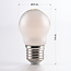E27 dimbare LED lamp Ø45 met melkwit glas 5,9W 2700K