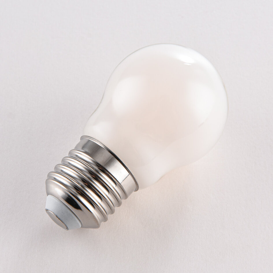 3-staps dimbare E27 LED lamp Ø45 met melkwit glas 4,5W 2700K