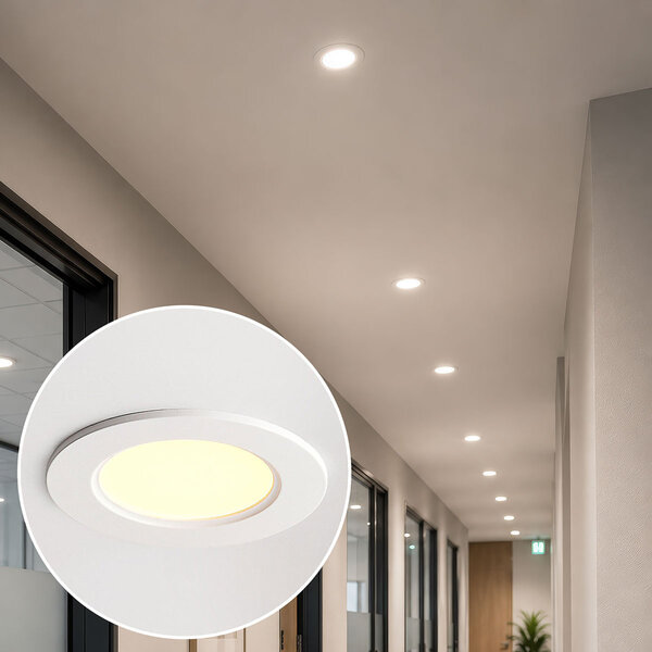 LED downlight rond 6W met instelbare lichtkleur - Ø120mm
