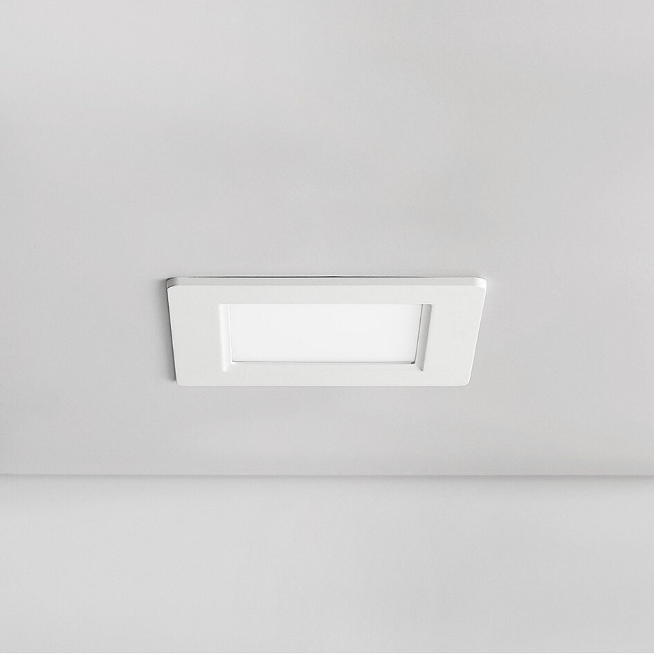 6W vierkante downlight met aanpasbare kleurtemperatuur - 120 x 120 mm