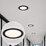 18W LED downlight rond met instelbare kleurtemperatuur - Ø225mm in zwart
