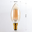 E14 dimbare LED filament kaarslamp Ø35 mm met amber glas 4,5W 2200K