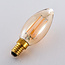 E14 dimbare LED filament kaarslamp Ø35 mm met amber glas 4,5W 2200K