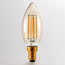 E14 dimbare LED filament kaarslamp Ø35 mm met amber glas 4,5W 2200K