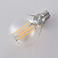 E14 3-staps dimbare LED filament lamp Ø45 met helder glas 4,5W 2700K